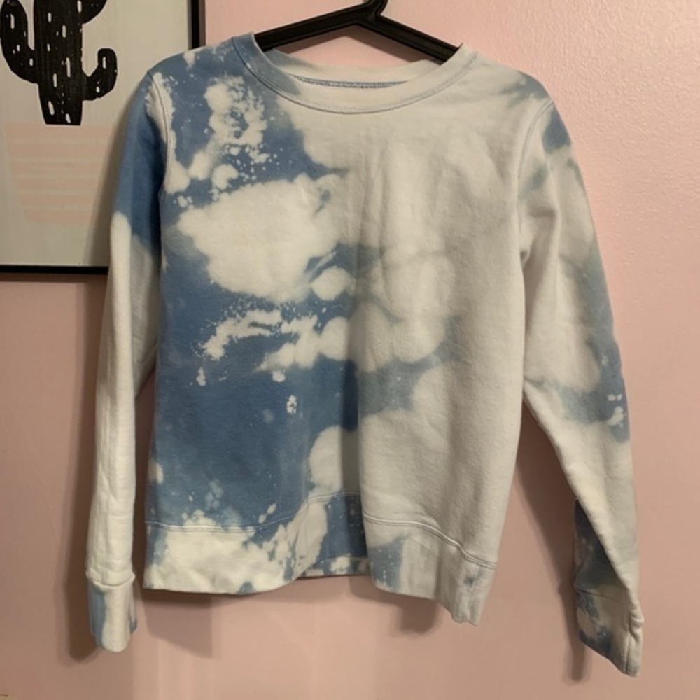 Hanes | bleach dyed sweatshirt